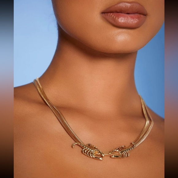 🦂 Awesome Double Layered Snake Chain Scorpion Necklace 🦂 - Picture 5 of 7